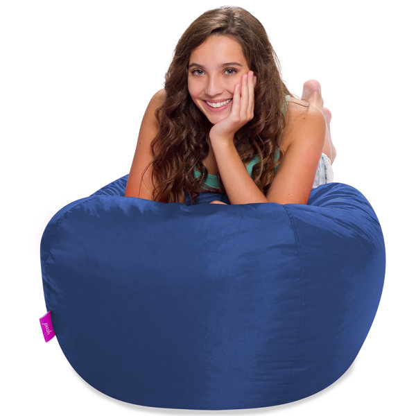 Trule 100In Round Classic Bean Bag For Kids, Childrens Bean Bag Chair, Big Chair For Boys And